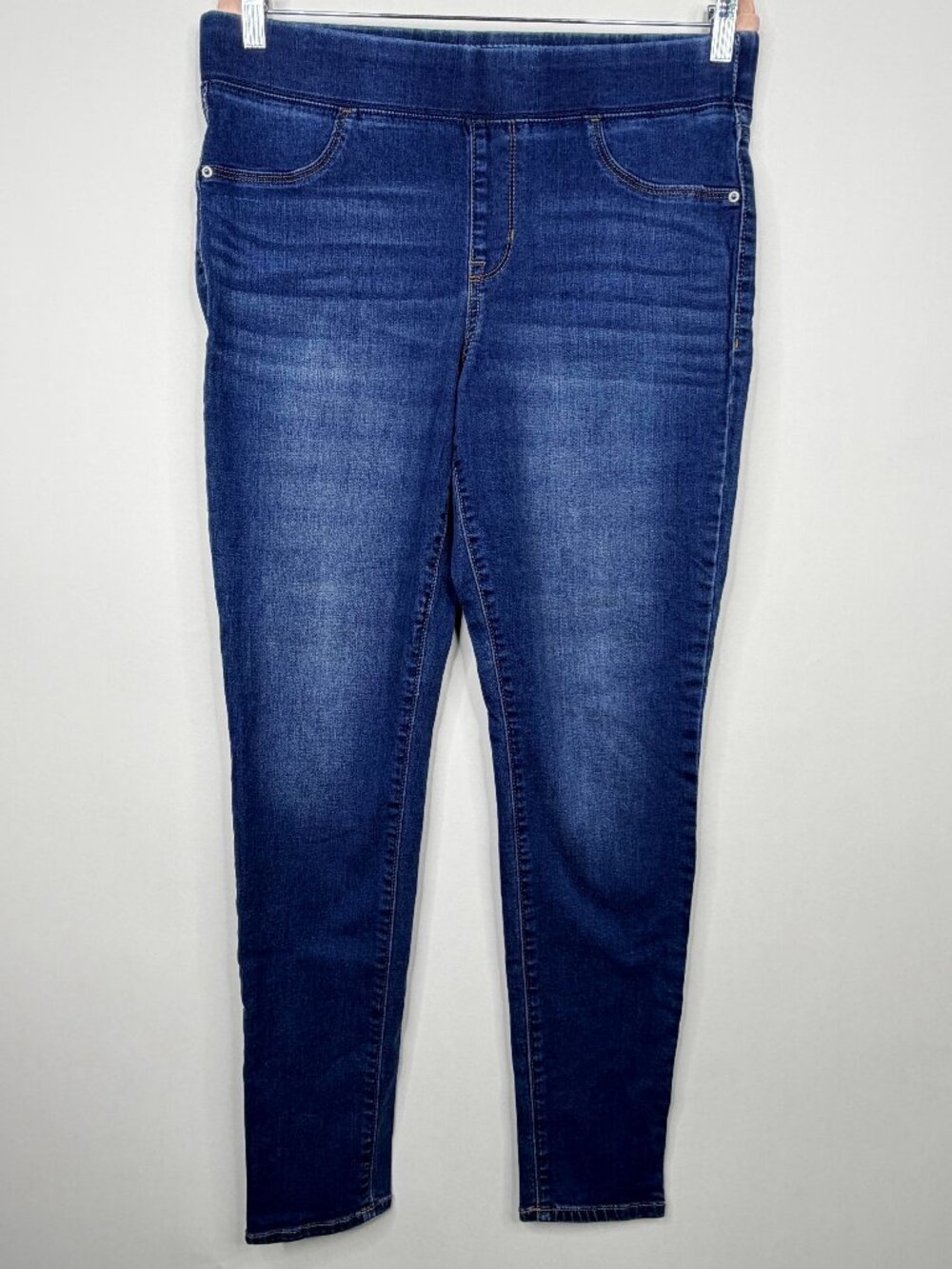 Old Navy Rockstar Jeggings Pullon Elastic Waist Dark Wash 12 #A3585 - Picture 2 of 6
